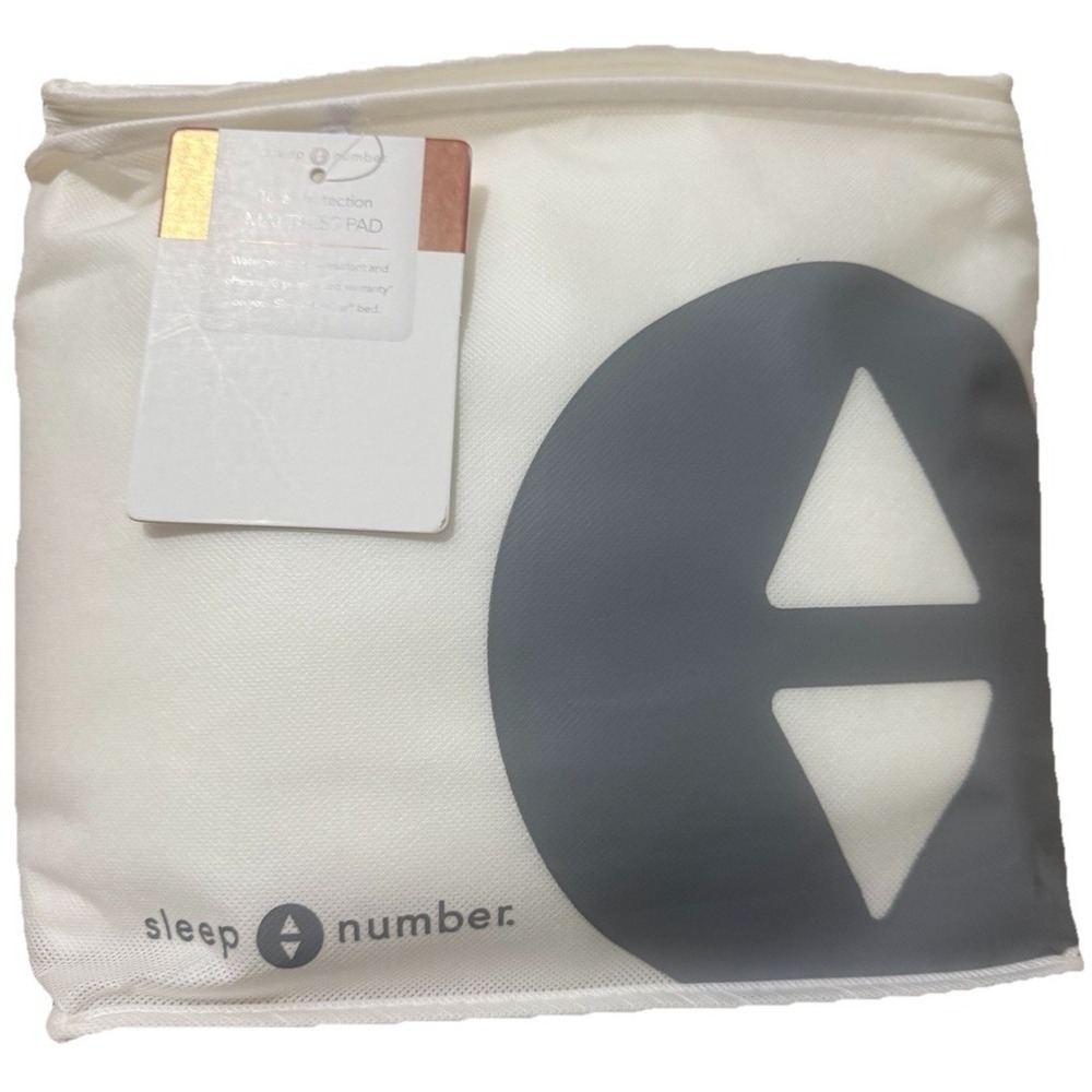Sleep Number Total Protection Mattress Pad Twin XL White Waterproof 423810 New